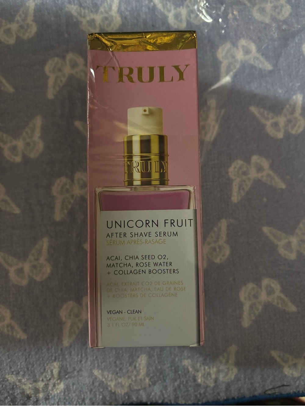 TRULY Unicorn Fruit After Shave Serum — Pink & Gold Accents